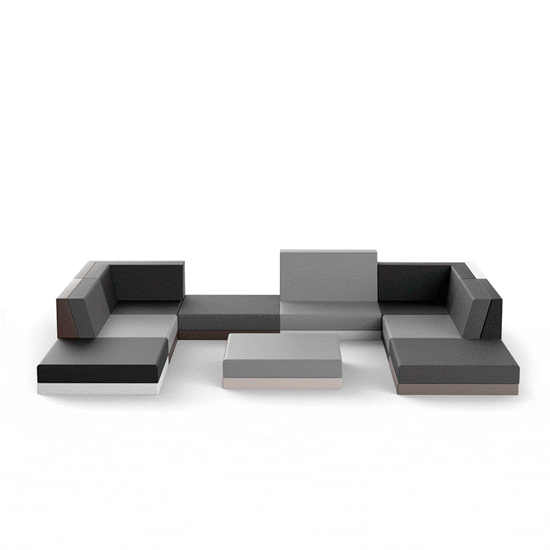 Vondom PIxel outdoor modular sofa Ramon Esteve 3.gif